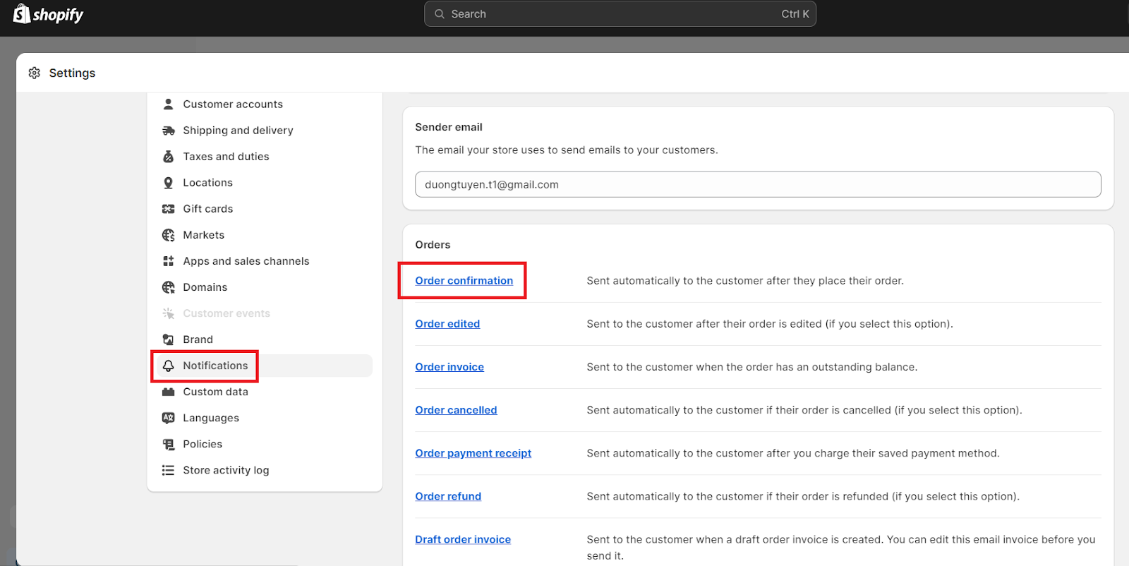 Shopify Order Confirmation Email 7